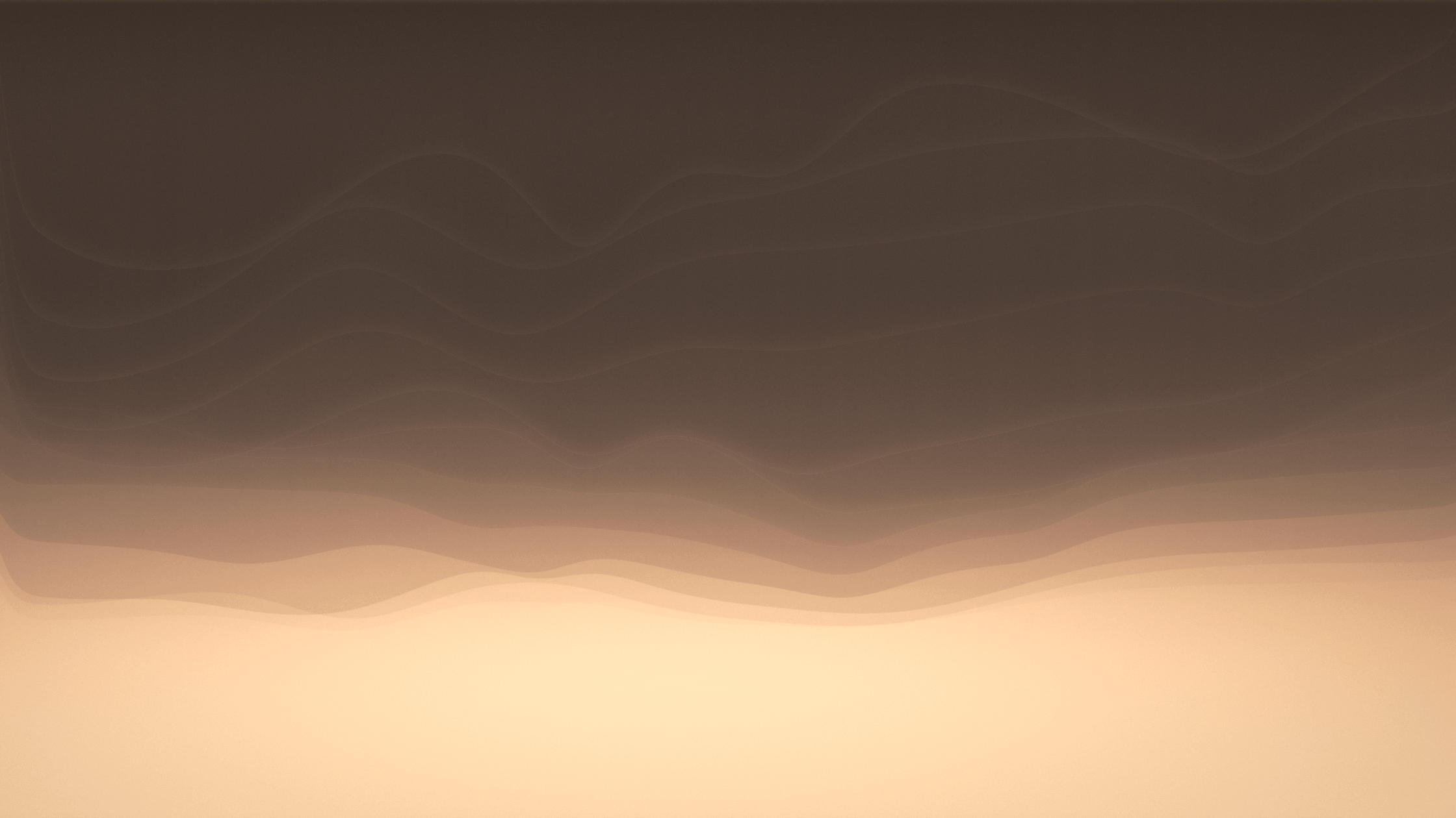Dusk horizon rendered from audio in TouchDesigner